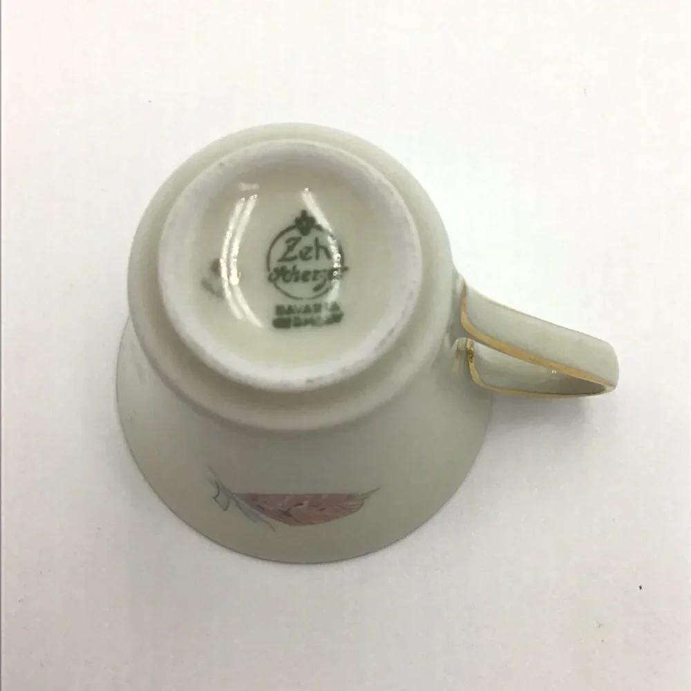Vintage Zeh Scherzer Bavaria Germany Tea Cup and Saucer